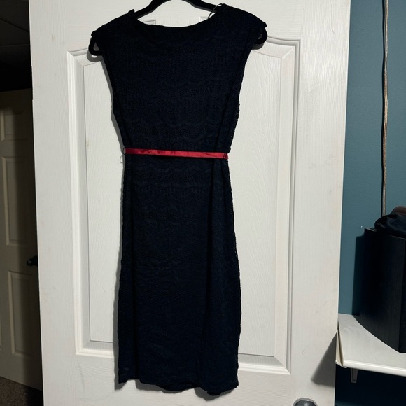 NWT Thyme Maternity Midi Dress Black Medium - Picture 2 of 14